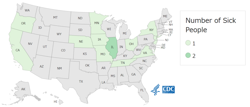 Where Sick People Lived(CDC map)