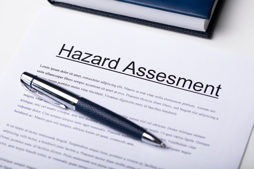 Hazard Assessment Document On Desk
