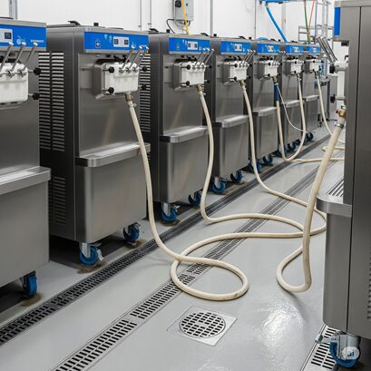 image of an ice cream processing environment