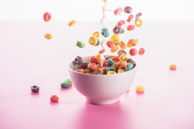 breakfast cereal in bowl