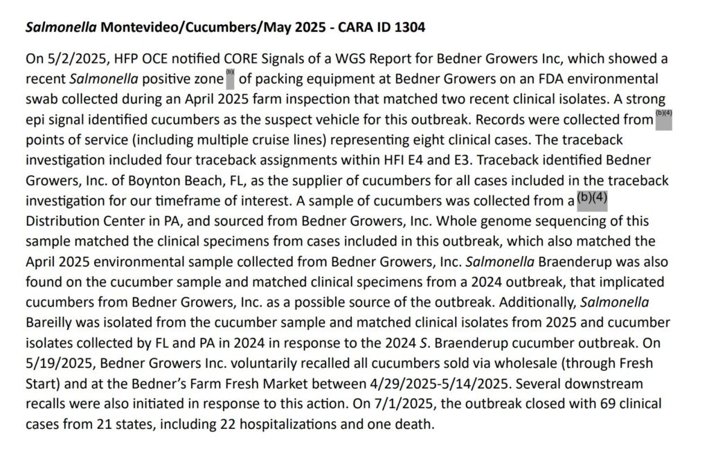 Salmonella MontevideoCucumber2025 (ref #1304) - コピー