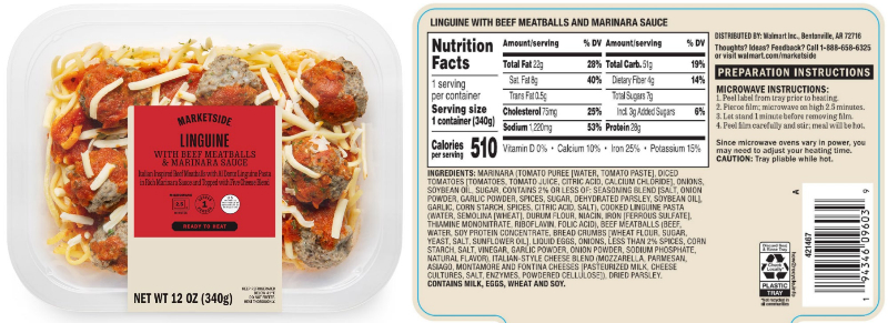 Recalled meatball product