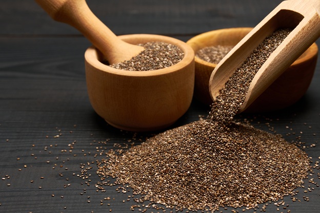Organic natural chia seeds