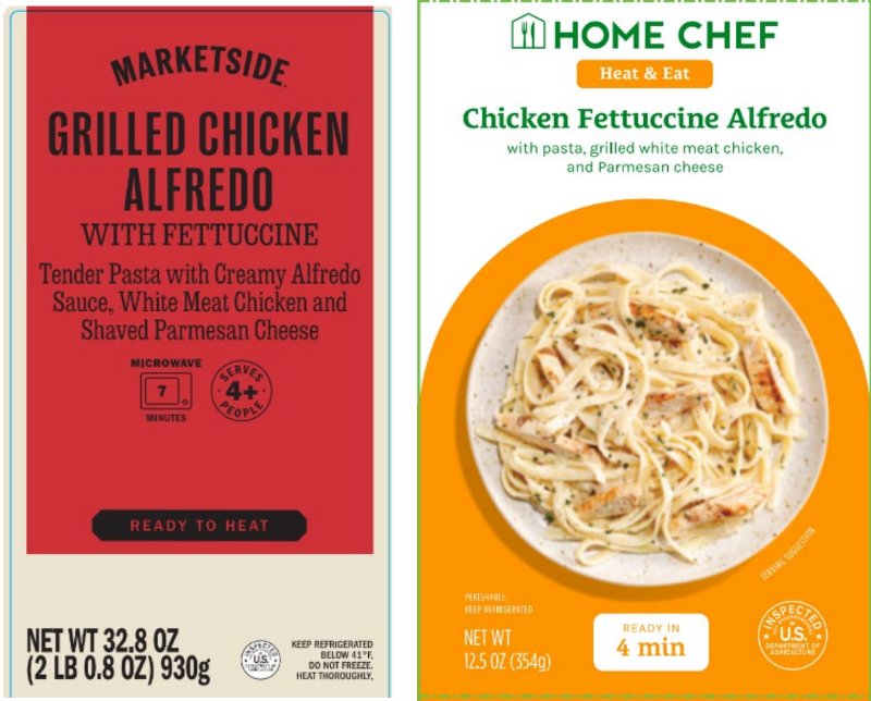Recalled pasta products