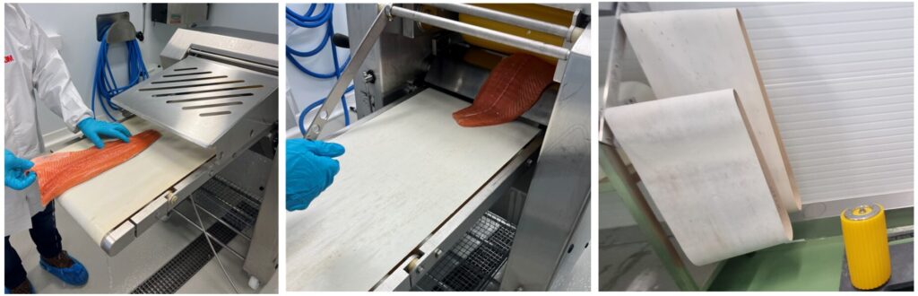 Supplementary Figure S1: Photos of the skinning machine