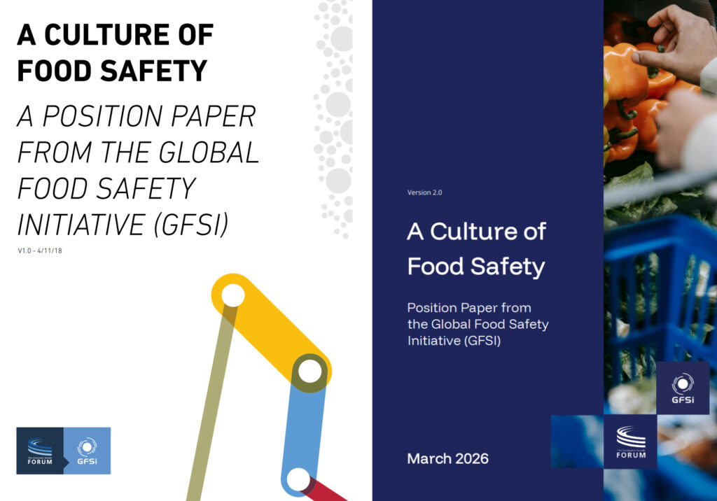 A CULTURE OF FOOD SAFETY A POSITION PAPER FROM THE GLOBAL FOOD SAFETY INITIATIVE