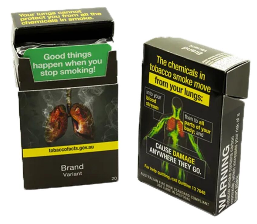 Health warnings for tobacco products