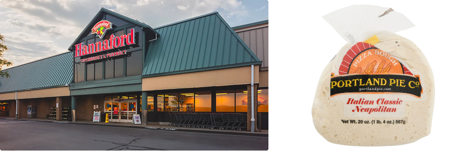 Hannaford store and pizza dough