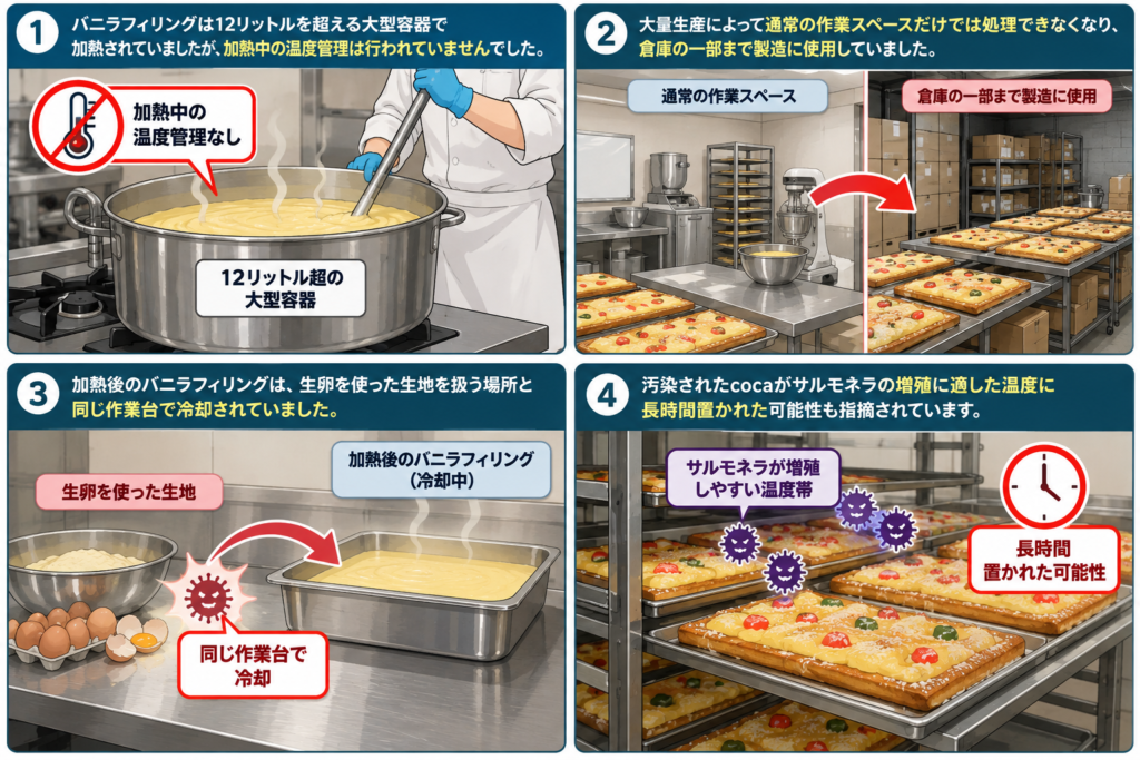製パン現場の食品安全リスク4項目